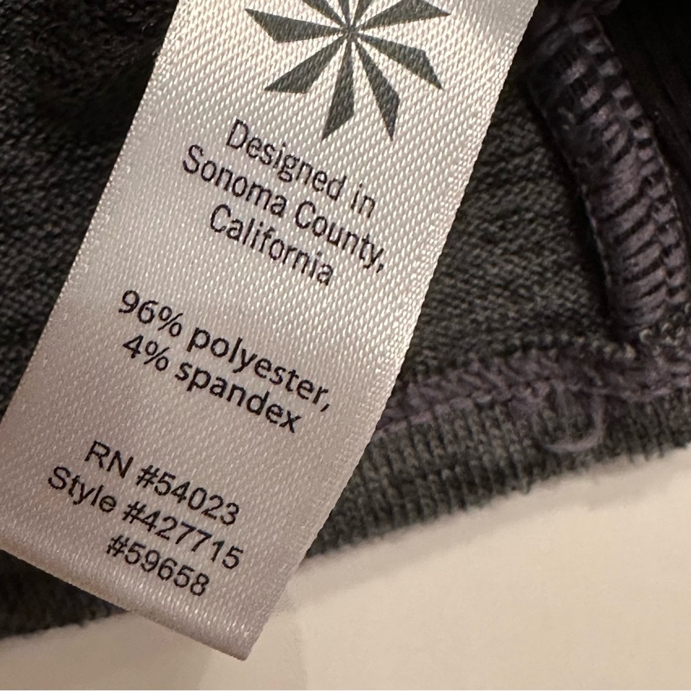 Athleta Womens Hoodie top Sz Small Grey Heather VGC - Picture 8 of 10